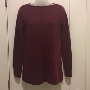 Cashmere Sweater ,Burgundy, Size-XXS,